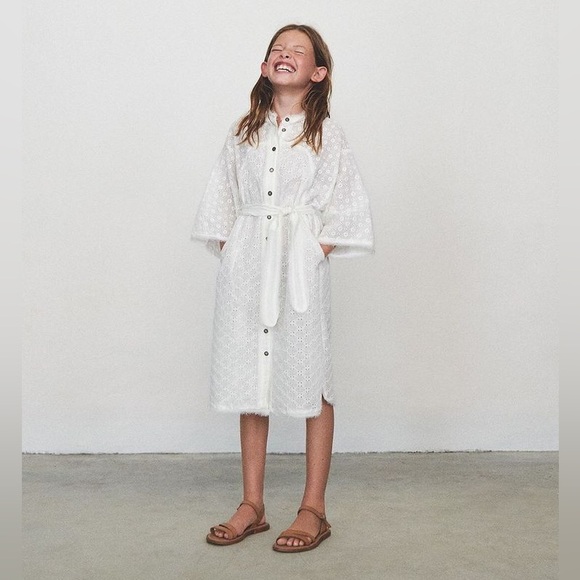 Zara Studio White Kimono-style Dress.  Limited Edition. - Picture 2 of 10